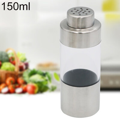 

150ml Stainless Steel Visual Seasoning Pot Vinegar Sauce Dispenser Pepper Jar