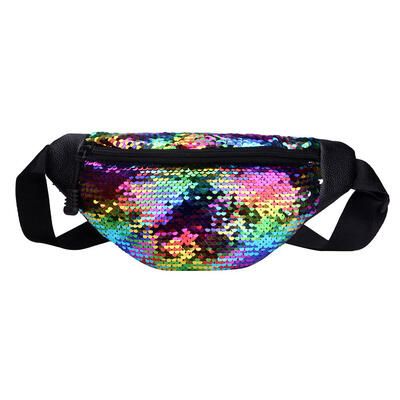

Sequins Shoulder Waist Belt Packs Phone Fanny Pouch Women Glitter Chest Bag