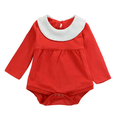 

Cute Fashion Baby Girls Long Sleeve Rompers Casual Loose O-Neck Jumpsuit