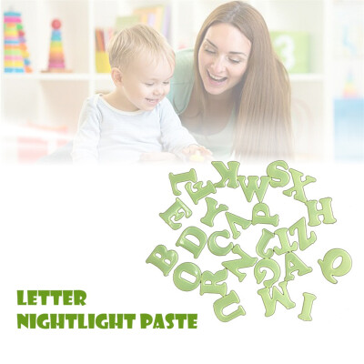 

〖Follure〗3D letter Luminous Sticker 26 PCEasy peel Reusable Wall&Baby Kids Room