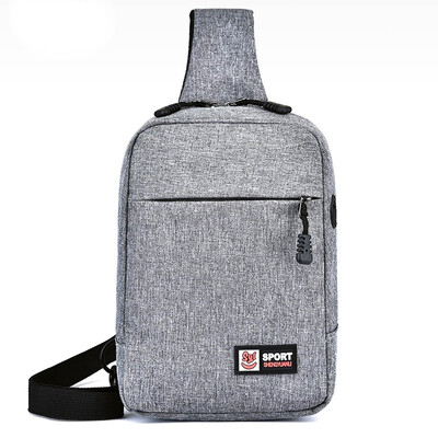 

Hot Single Fashion Shoulder Bag Men Casual Large Capacity Solid Color Waterproof Chest Messenger Bags Outdoor Working