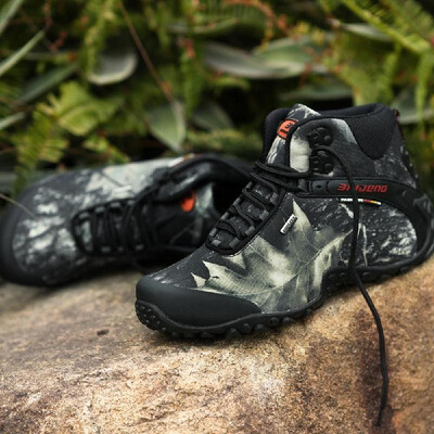 

Outdoor Camouflage High-top Shoes Professional Climbing Boots Mens Hiking Shoes Sport Sneaker Water-resistant Trekking Shoes