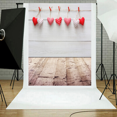 

Gobestart Valentines Day Love Heart Photography Backdrop Vinyl Photo Background Prop Gift