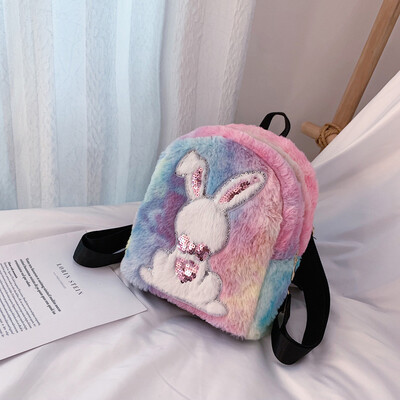 

Tailored Fashion Women Childrens Plush Student Waterproof Capacity Backpack Travel Bag