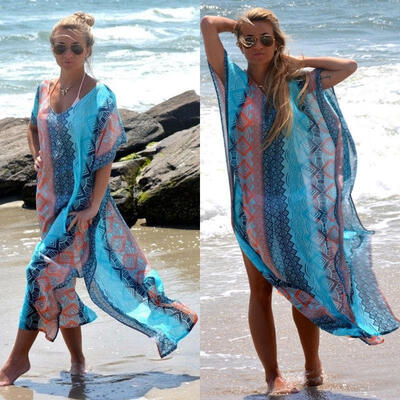 

Sexy Women Swimwear Kaftan Bikini Cover up Beach Dress Bathing Suit Swimsuit