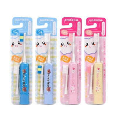 

Children Electric Toothbrush Acoustic Wave Soft Waterproof With Toothbrush Head Random Color