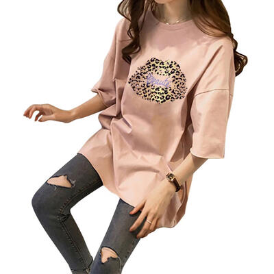 

Fashion Women T-Shirts Cartoon Print Short Sleeve Loose Korean Tees Tops