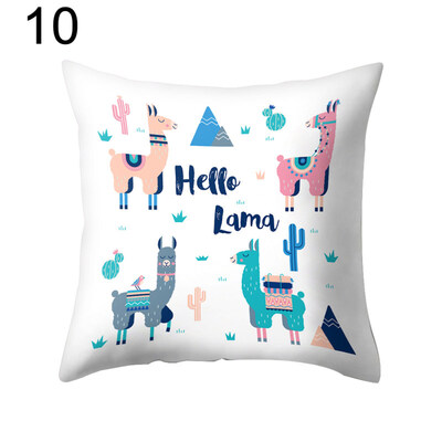 

Cute Alpaca Cactus Pillow Case Cushion Cover Sofa Bed Car Cafe Office Decoration