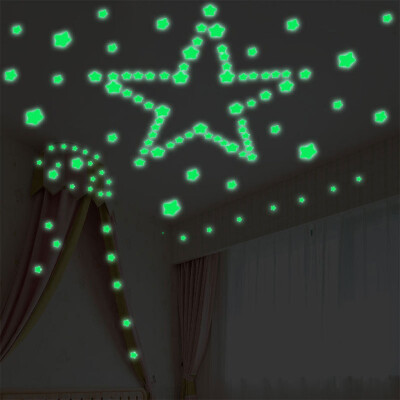 

〖Follure〗Star Novelty Noctilucent Luminous Plastic Wall Sticker Ceiling Decal Home Decor