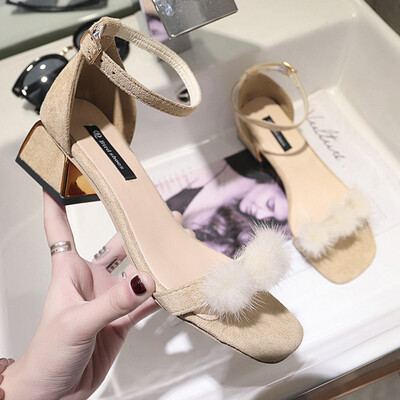 

Summer sandals with high heels&thick heels