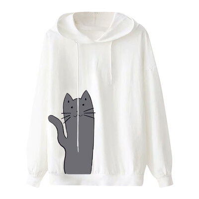 

Nomeni Women Hoodie Printed Long Sleeve Drawstring Sweatshirt Pullover Top Blouse