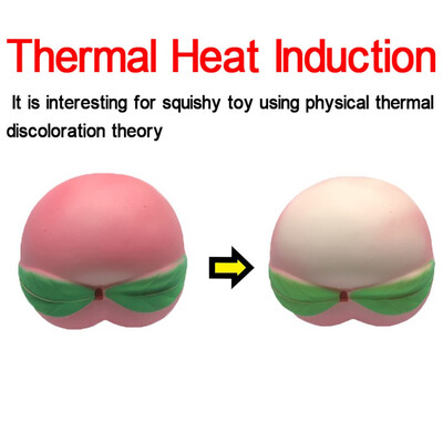 

Gotoamei Thermal Heat Induction Squishies Honey Peach Rising Scented Reliever Stress Toy