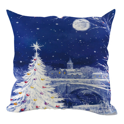 

Tailored Christmas Pillow Cover Pillowcases Decorative Sofa Cushion Cover Home Decoration