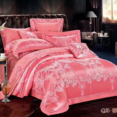 

Fuguilan Jacquard bed cover four-piece double bed set 18 m bedding 4104