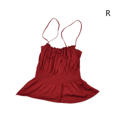 

New Tank Top Vest Solid Color Temperament Knit Strap Tops Women Slim Vest Soft And Comfortable Top Camisole