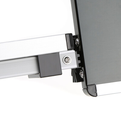 

Portable Adjustable Folding Bed Sofa Table Desk Tray Stand with Splitting Surface Multi Angle Legs 360 Rolling for 17in Laptop Not