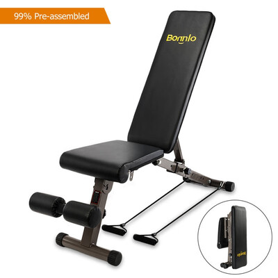 

Ktaxon Adjustable Folding Weight Bench Body Workout Exercise Bench