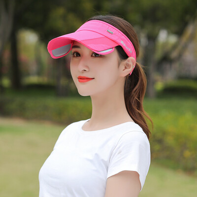 

Hat female summer outdoor sports cap baseball cap men running sun telescopic visor visor