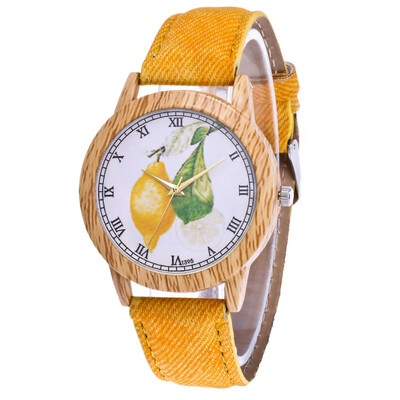 

RM Womens Fashion Casual Leather Strap Analog Quartz Round Watch