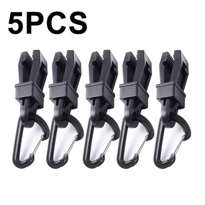 

D Shape Plastic Carabiner Camping Hiking Hook Buckle Keychain Climbing Buckles