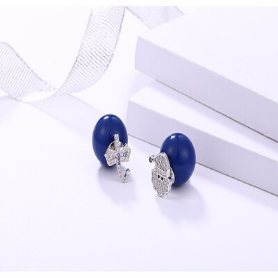 

Yoursfs s925 Silver European style Christmas series earrings Santa claus Christmas tree Snowman deer Snowflake Diamond Stud