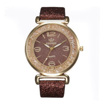 

New ladies luxury rhinestone quicksand digital watch fashion quartz watch female models