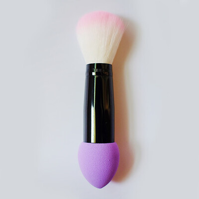 

Toponeto Brand New 1pc Professional Blusher Blush Nylon Make Up Brush Two Heads