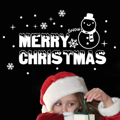 

〖Follure〗New Year 2019 Merry Christmas Wall Sticker Home Shop Windows Decals Decor