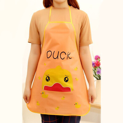 

Siaonvr Women Waterproof Cartoon Kitchen Cooking Bib Apron GY