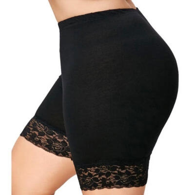 

New Women Plus Size Mid-Rise Lace Shorts Elastic Casual Sports Pants Trousers Trunks