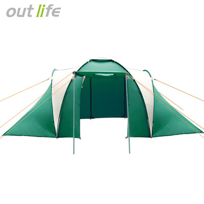 

Outlife Outdoor 5 - 6 Person Water Resistant Camping Extended Dome Tent