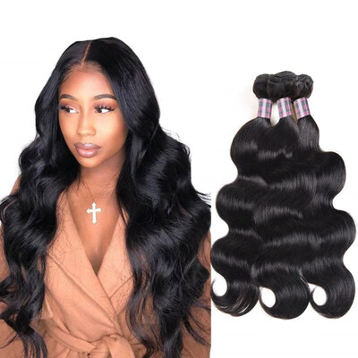 

Brazilian Virgin Hair Body Wave Unprocessed Human Hair Bundles 3 Bundle Deals Cheap Brazilian Hair Extensions Weaves