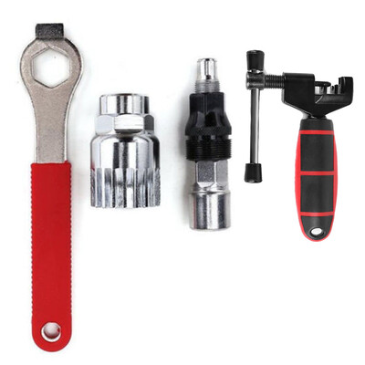 

4Pcs Bike Repair Tool Crank Extractor Bracket Remover Spanner Chain Splitter