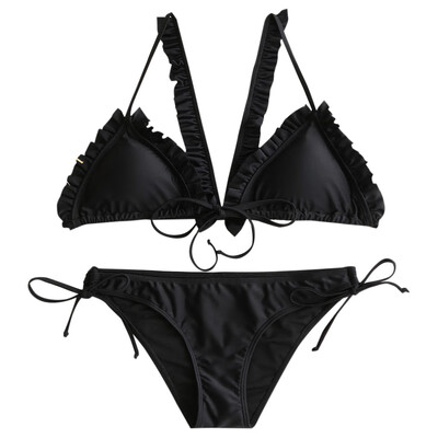 

Flounce Racerback Bikini Set