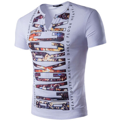 

Toponeto Mens Short Sleeve Solid Comfortable Buttons Casual Slim T-Shirt Sport Tops