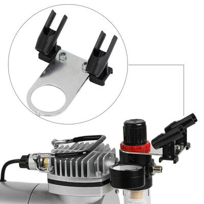 

Greensen Airbrush Holder for 2 Airbrushes Air Spray Pen Holder Clamp-on Stand Airbrush Kit Airbrush Set