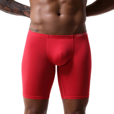 

Men Comfy Brief Boxer Shorts Trunks Pouch Long Legged Underwear Underpants Pants