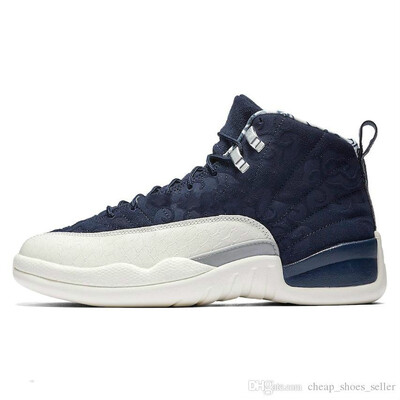 

New 2019 Men Basketball Shoes 12 CNY Chinese New Year Dark Winterized WNTR Gym red Flu game Bordeaux Purple White Jumpman Sneakers