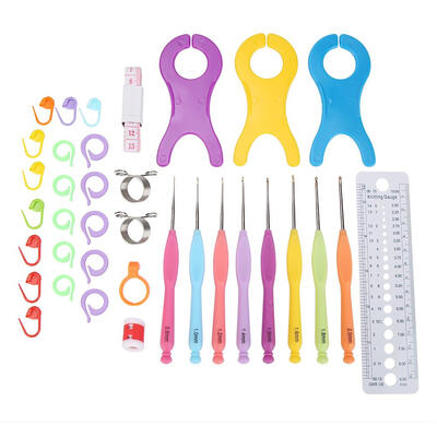 

Plastic Crochet Hook Yarn Storage Container Box Needle Kit Home Sewing Tool