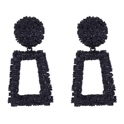 

Solememo ZA New Arrivals Big Square Rhinestone Drop Earrings Fashion Punk Geometric Dangle Earrings Women Jewelry Wholesale