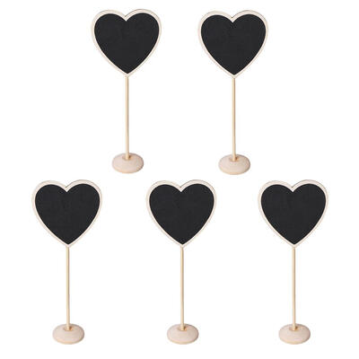 

5pcsset Mini Small Wooden Chalk Blackboard Signs Chalkboard Message Board