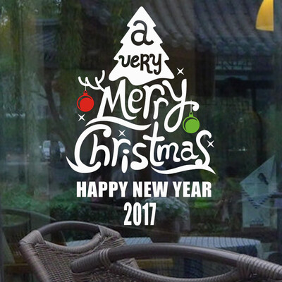 

Tailored Christmas Tree Decoration Decal Window Stickers Home Decor