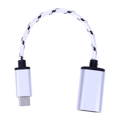 

Braided Type-C USB 31 Male to USB Female OTG Adapter Data Sync Cable Cord
