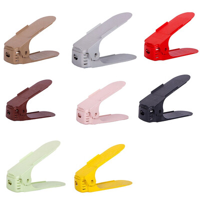 

〖Follure〗Multi-Colored Display Rack Shoes Organizer Space-Saving Plastic Rack Storage 8PC