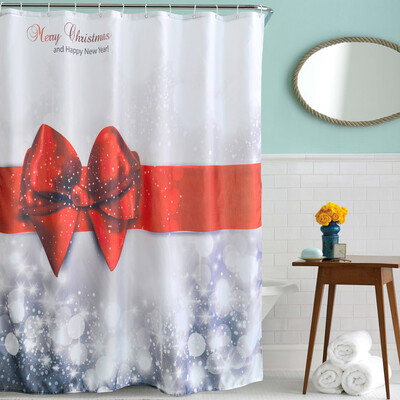 

Gobestart Christmas Kids Waterproof Polyester Bathroom Shower Curtain Decor With Hooks A