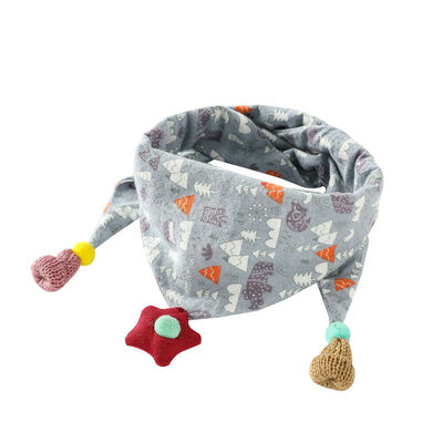 

Boy Girls Newborn Baby Saliva Towel Feed Triangle Cotton Bibs Bandana Scarf Cute
