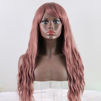 

American&European chemical fiber high temperature silk wig lady corn perm long curly hair