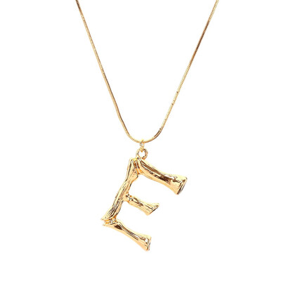 

Gold Letter Necklace Hot Fashion Vintage Jewelry Hyperbole Big English Letter Pendant Gold Chain Dangle Necklace For Women Gift
