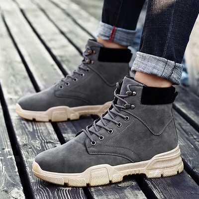 

Autumn Korean edition mens shoes are full of autumn leisure clothes mens boots Martin boots high boots summer tide boots