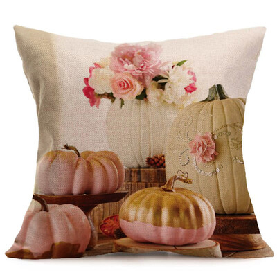 

Tailored Happy Fall Thanksgiving Day Soft Linen Pillow Case Cushion Cover Home Decor